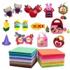 10-20pcs farbenfrohe nicht gewebte Filzstoff Stoff Polyester Stoff Filz Stoff DIY-Bündel für Kinder Scrapbooking Puppenhandwerk Handwerk Handwerk