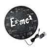 E = MC2 Math Formuła Geek zegar ścienny teoria względności Silent Wall Watch Scientist Fizyka Nauczyciel Dift Dekor School Classroom