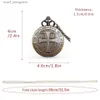 Pocket Watchs New vintage Bronze Pocket Collier Collection pour hommes et femmes Cadeaux vintage bon marché Y240410