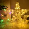 Choinka Topper Star Lights Xmas Tree LED LAMP LAMPOWANYCH LAMPÓW LAMPY Świąteczne Festiwal Party Nowy Rok Domowe dekoracje DIY