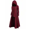 Gothic Hoodies Womens Vintage Cloak Hooded Creed With The Same Combat Cloak Loose Sweater Medieval Long Cape Overcoat