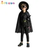 Vendita calda 1pcs di qualità superiore per bambini Abbigliamento per bambini Mascotte di Halloween Zorooo Costume Grotola per bambini+Patch+Fash+Cloak+Pant