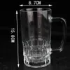 Mugs 48pcs/Lot 600ml/20oz Sublimation Beer Glass Stein Water Beverage Mug Coffee Jar Juice Cup With C Handle Alcohol Tumbler For DIY 240410