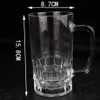 Tasses 48pcs / lot 600 ml / 20oz sublimation bière verre Stein Water Beverage tasse Jar Jar Juice tasse avec C Handle Alcool Tobus