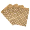 25pcs / lot Sacs en papier kraft Sacs d'emballage cadeau pour les sacs cadeaux de fête d'anniversaire de mariage