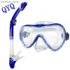 أقنعة الغوص QYQ SCUBA SCUBA SCUPA SNORKELING SUB البالغ من سيليكون تنورة مكافحة نظارات السباحة معدات حمام السباحة Y240410