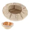 Baking Tools Bread Basket Liner 6pcs Oval Cloth Folding For Beginners-Friendly DIY Dough Rising Proofing