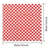 24 pezzi di confezionamento usa e getta hamburger rosso e bianco carta olero a scacchi Verifica food food mazze 12''x12 ''