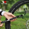 West Cykling 160psi Högtryckscykelpump LCD Digital mätslang Mtb Road Bicycle Schrader Presta Valve Portable Cycling Pump