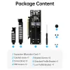 Kort JEYI 4 SSD till PCIe 4.0 Expansionskort, 4 NVME M.2 M -nyckel SSD till PCIe X16 -adapter, upp till 256 Gbps, Support Bifurcation Raid 0 1 5