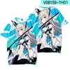 Heren Hoodies Anime Shirakami Fubuki 3D T -shirt Men Dames Zomer mode Korte mouw Grappige t -shirt grafische streetwear cosplay kostuum 2024