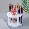 Storage Boxes 49 Holes Makeup Brushes Holder Round Paintbrush Air-Dry Stand Rack Pencil Desktop Organizer Tools