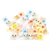 50pcs Tiger / Chick / Panda Broictring Washable Care Label pour la couture Accessoires Garment DIY CARALS FOURNIS