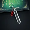 Berserk Mits Black Sword Bush -Keckain Jewelry Key Chaine Anime Keyrings Клавицы для мужчин Женские аксессуары ключ кольцо подвеска Llaveros