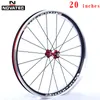 عجلات الدراجات 20INCH NOVATEC A271/F372SB V BRAKE 451 406 4 BEARGERING 7-11SPEED 20 24H Aluminium Alumoy Wheels with QR