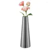 Vaser rostfritt stål blomma vas estetisk stil penna hållare skrivbordsorganisatör mittpiece bordsdekorationer evenemangsställ