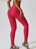 Yoga -Outfits Salspor nahtloses sexy Fitnessstudio Leggings Frauen lässig Mallas Push Up Sport Strumpfhosen Frau Stretch atmable Schnelltrocknende Hosen Y240410