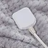 Coperte riscaldanti coperta inverno design portatile in flanella materiali sherpa salvo riscaldamento elettrico blanketry con 6 impostazioni di calore