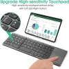 Claviers B033 Portable Mini Bluetooth Wireless Trois Clavier de conception pliant avec pavé tactile pliable pour Tablette téléphonique Windows Android iOS