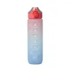 Water Bottles Motivational Sport Bottle 1 Liter Leakproof Drinking Outdoor Travel Gym Fitness Jugs For Kitchen Cups