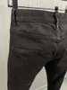 Men's Jeans Black False Zipper Scratch Fashion Pencil Pants 9889#