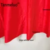 Toelas plissadas de saia Tabelas de mesa Banquetes Red Velvet Retângulo Tampa de mesa engrosse Tak to Ploth Baby Shower Birthday Decor