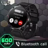 Relógios Lige Bluetooth Call Men Smart Watch 600 mAh Bateria grande 1,6 polegada 400*400 HD Tela IP68 Pulseira esportiva Smartwatch impermeável IP68