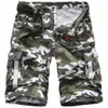 USA Outdoor Casual Men Pants Tooling Camouflage Shorts Multi Pocket Zipper last Camo Short Man Knä längd