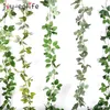 155 cm kunstmatige klimop rozenblad slinger planten vine nep gebladerte bloemen huis decor plastic kunstmatige bloem rattan string