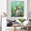 Momoart Diamond Painting Rabbit Wielkanocne nowe 2023 Diamentowe haft króliczka Zwierzę