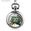 Orologi tascabili piccoli ciondoli a ciondolo simpatico per gatto tasca da pet cat -gioielli per ciondoli per bambini per bambini bambini y240410