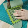 IMZAY1 PCS Square Quiltande Ruler Patchwork Ruler Fabric Cutting Ruler Akryl Quilters Rulers Clear Mark for Quilting and Sying