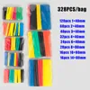 127-750PCS 2:1 Polyolefin Shrinking Assorted Heat Shrink Tube Wire Cable Insulated Sleeving Tubing Set Waterproof Pipe Sleeve