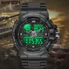 Sanda Top Brand Military Sports Watch Men's G Style S Thock Watch Men's Quartz Kijk 50m waterdichte lichtgevende klok G1022274C