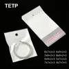 TETP 100 st One Face Clear Bag With Hang Hole Opp Plastic Self Adhesive Bag Hairpin Accessorie Jewely Display Packaging Storage