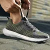 Casual schoenen grijze schoenen vrouwen hardlopen top fashion heren zwart gebreide rode jogging wandelende sporttrainers sneakers hardloopschoenen maat 39-45