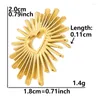 Orecchini per borchie Fashion Fireworks Heart Earring Ored Oid Stups for Men Women inossidabile acciaio con tappi per le orecchie Regali di gioielli