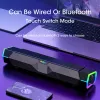 Lautsprecher Niye Neue Computerlautsprecher Soundbox USB Kabelstrahlerische Subwoofer -Soundleiste für TV -PC -Laptop -Telefon MP4 Blue LED Light