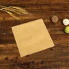 100pcs Kraft Paper Sandwich Paper Wrap Disposable Food Packing Paper Triangle Shape Oil-Proof Doughnut Packing Bag Baking Tools