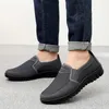 Casual Shoes Summer Mesh Men Slip-On Flat Sapatos Hollow Out Comfortable Father Man Moccasins Basic Espadr 2024
