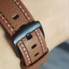 22 mm en cuir en cuir pour Samsung Gear S3 Frontier Classic / Watch5 Pro Watch 45 mm 4 5 40 44 mm Bracelet de sangle intelligente Correa