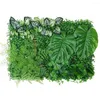 Decorative Flowers Artificial Plant Wall Reusable Grass Backdrop Panel Decor Privacy Hedge Screen Sun Protected For Outdoor Indoor