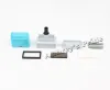 5st Rectangle 13x33mm Mix Färghållare +gummikuddar +svamp för fotosensitiva porträtt flashstämpel maskin