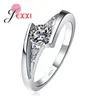 Band Rings Promise Ring Hot Selling 925 Sterling Silver Dazzling Zircon Ring Girl Finger Ring Womens Wedding Engagement Jewelry J240410