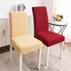 Grote/middelgrote/kleine stoelhoes super zachte polaire fleece stoel stoel deksel elastische stoelhoezen spandex voor keuken/bruiloft