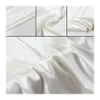 Charmeuse Pure Charmeuse Tissu nature Nature Blanc Tissu de soie 12 m / m à 40 m / m