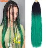 Sallyhair synthetisch gehaakte haar Braid 24 inch Senegalese twist Ombre Braiding Hair 30 STRANDS/PCS Drie Tone Blond