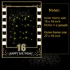 Black Gold Birthday Party Photo Booth Props 1st 16e 18e 21e 25th 30th 40th 50th 60th 70th 80th Birthday Anniversary Decor