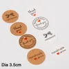 100st Multi Cute Round /Rectangle Paper Gift Etikett Tag Handgjorda smycken Charms Tagga runda bröllopsfavorer /kakor Dekorativ tagg