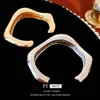 Smooth Geometric Twisted Bracelet with Cold Individualized Style, Fashionable High End Earrings, Exaggerated and Small Group Handicrafts